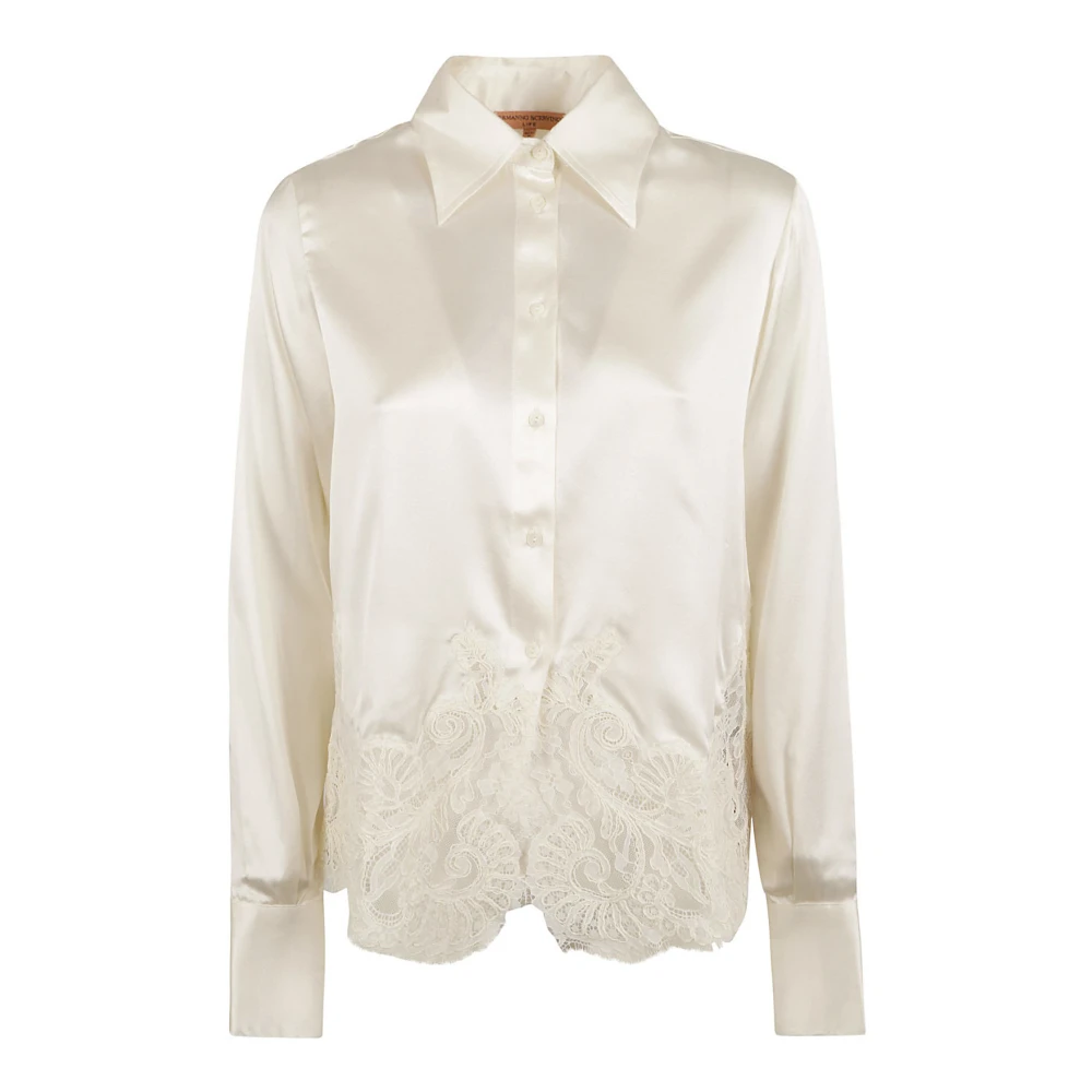 Ermanno Scervino Stijlvol Overhemd White Dames