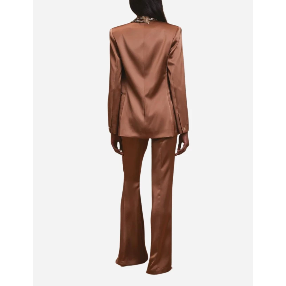 Nenette Satin Enkelborst Jas Belfast Brown Dames
