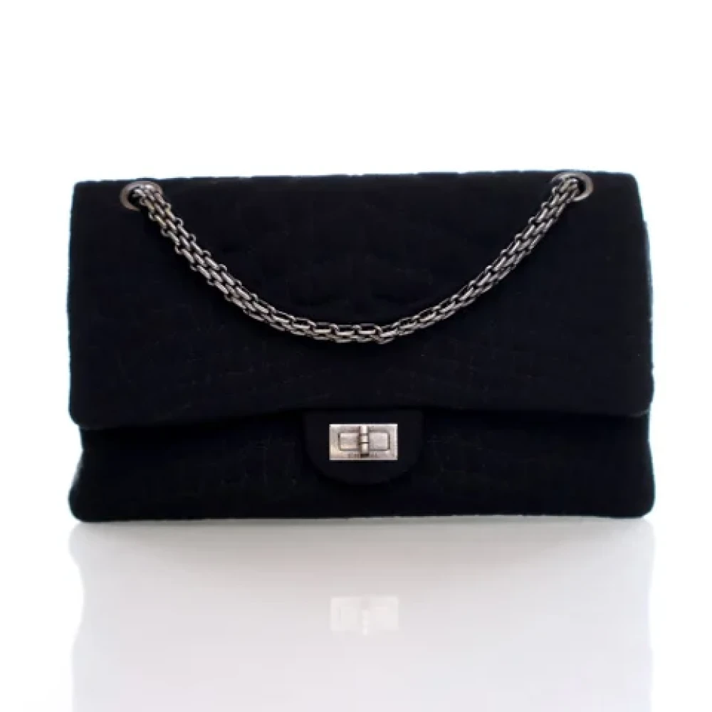 Chanel Vintage Pre-owned Fabric handbags Black Dames