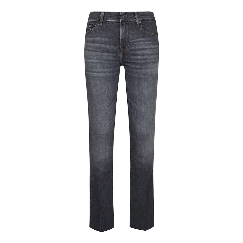 7 For All Mankind Blue Tailorless Bootcut - Female - Bootcut Jeans - W25 - Jeans