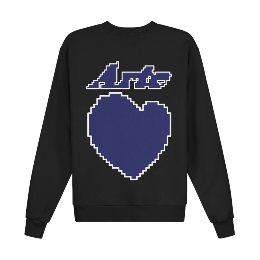 Arte Antwerp Cohen Back Heart Sweatshirt Black Heren