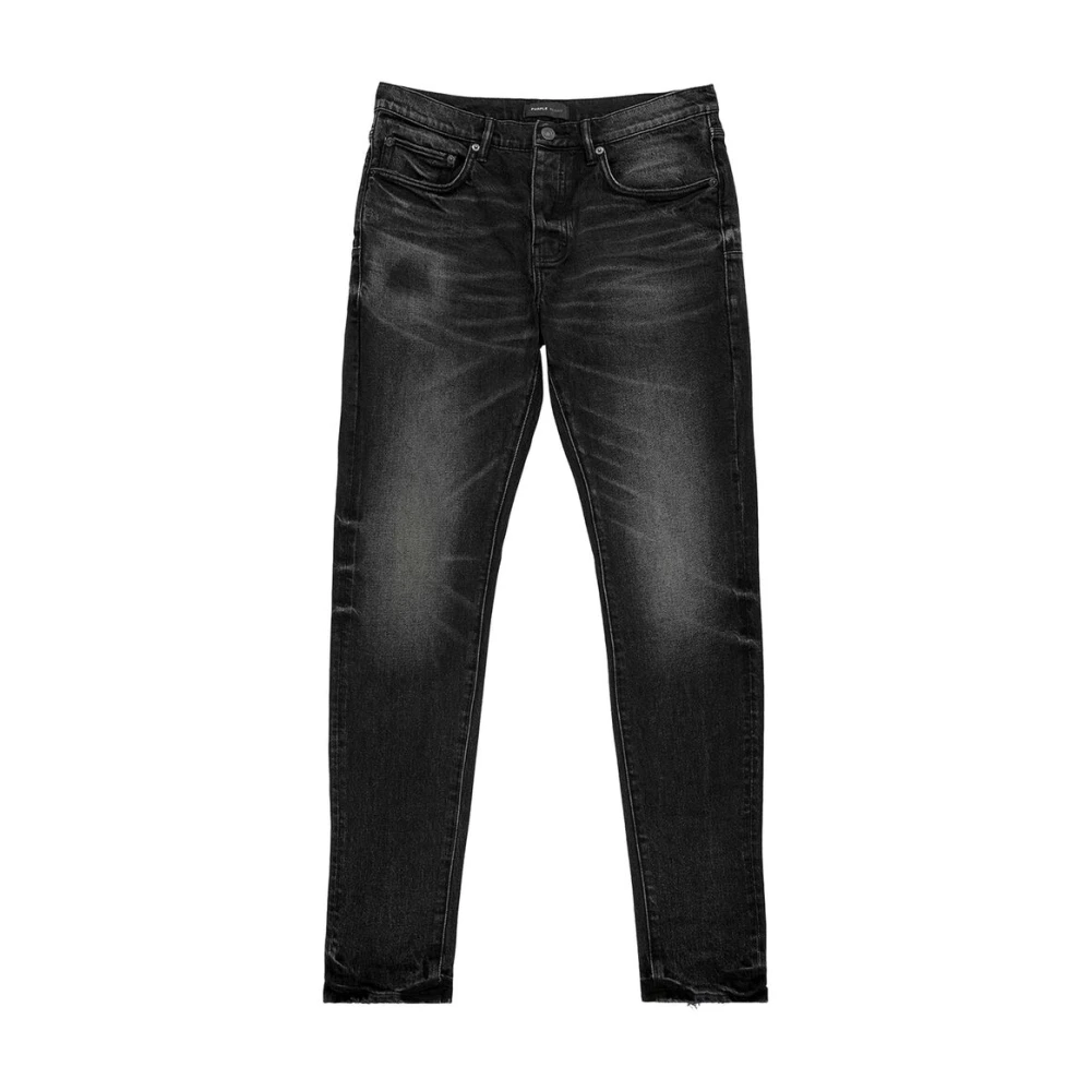 Purple Brand Zwarte Skinny Jeans met Klassieke Stijl Black Heren