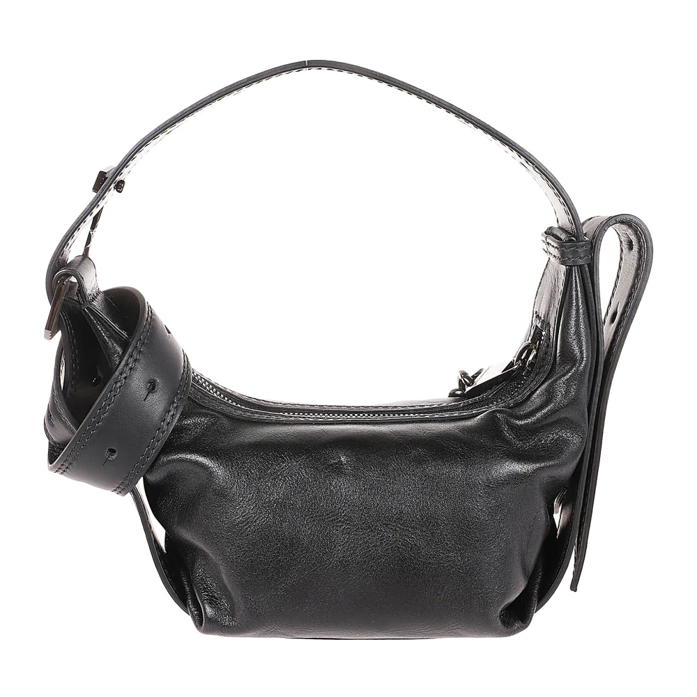 Zadig & Voltaire Zwarte leren omvormbare crossbody tas Black Dames