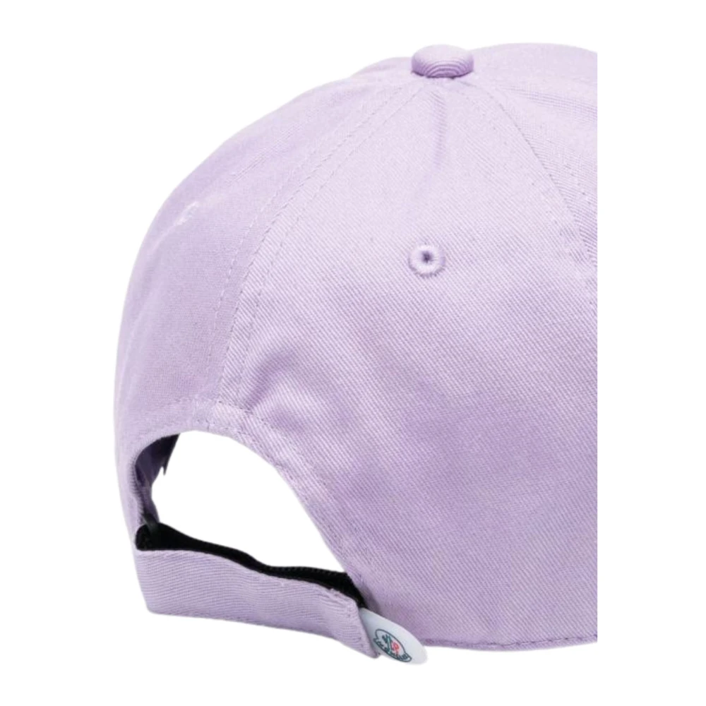 Moncler Lila Kinderpet met Klep en Klittenbandsluiting Purple Dames
