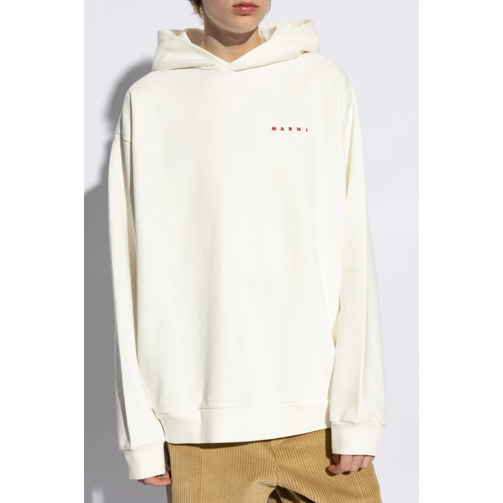 Marni Capuchontrui Beige Heren