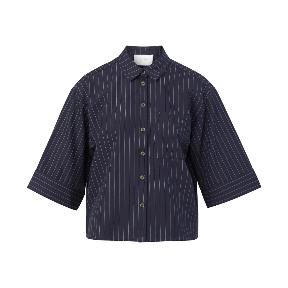Sisters Point Elegante Blouse voor Vrouwen Blue Dames