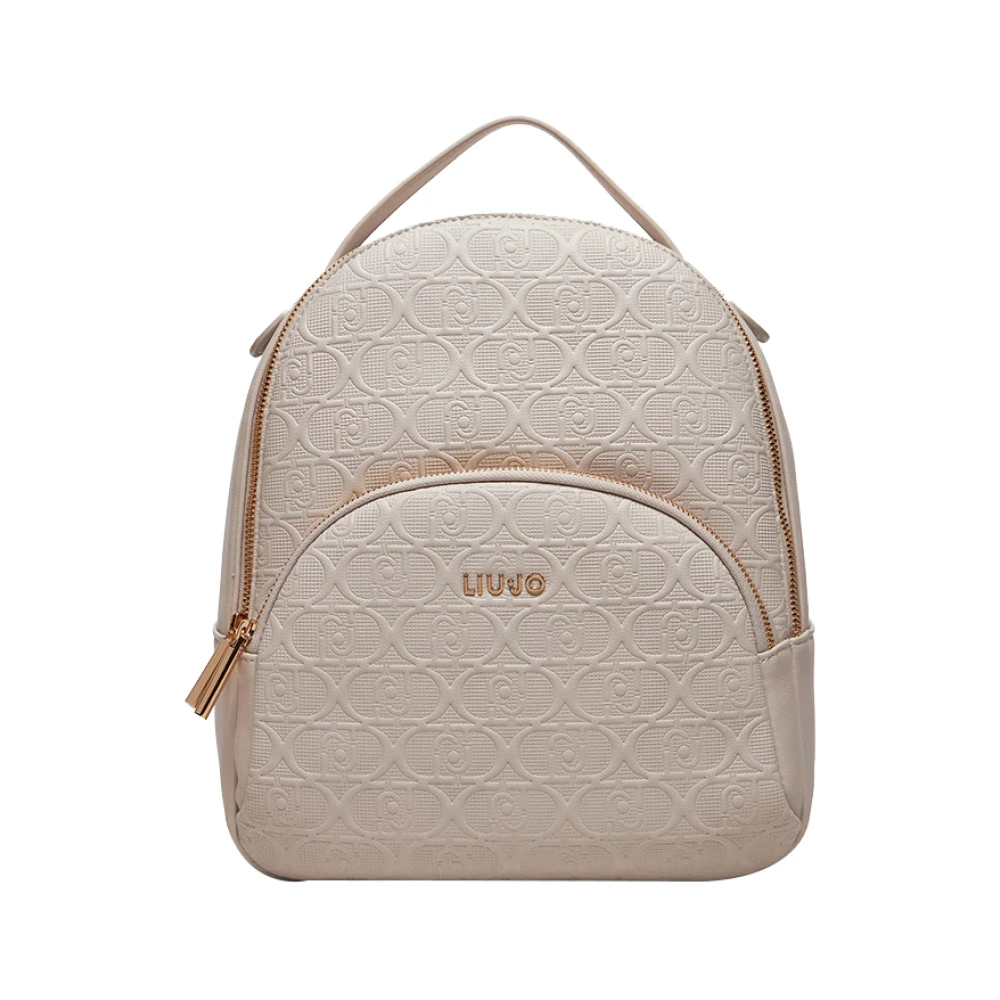 Liu Jo Beige Rugzak met Gouden Details Beige Dames