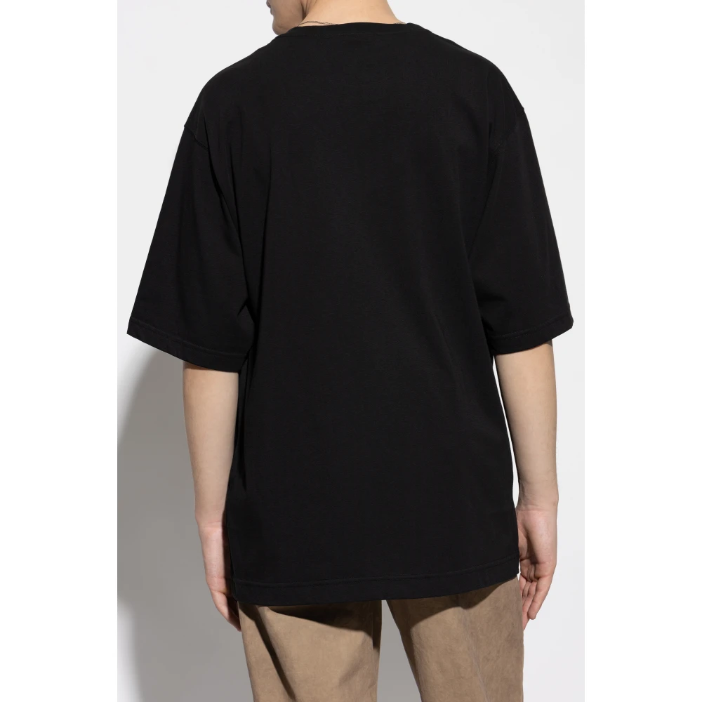 Dolce & Gabbana T-shirt met print Black Heren