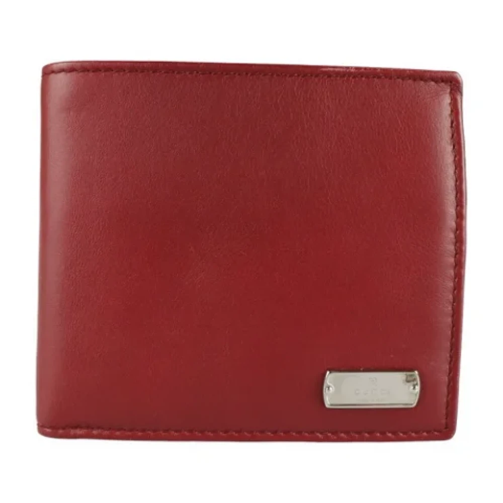 Gucci Vintage Pre-owned Canvas wallets Red Dames