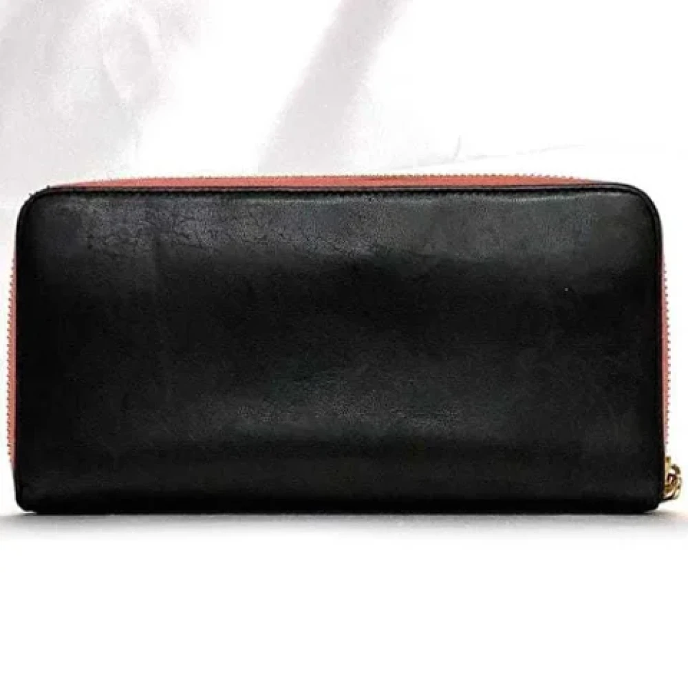 Loewe Pre-owned Leather wallets Black Dames