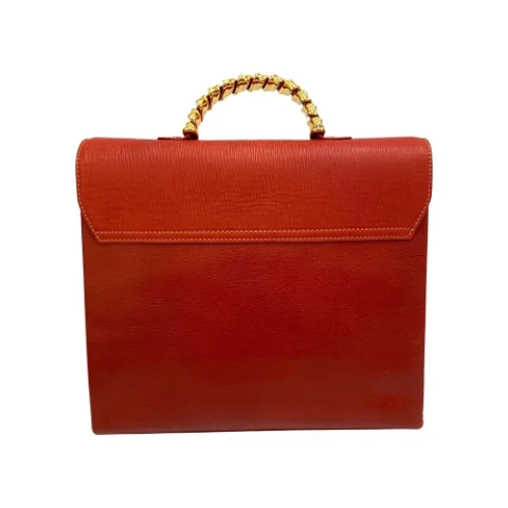 Loewe Pre-owned Leather handbags Red Dames