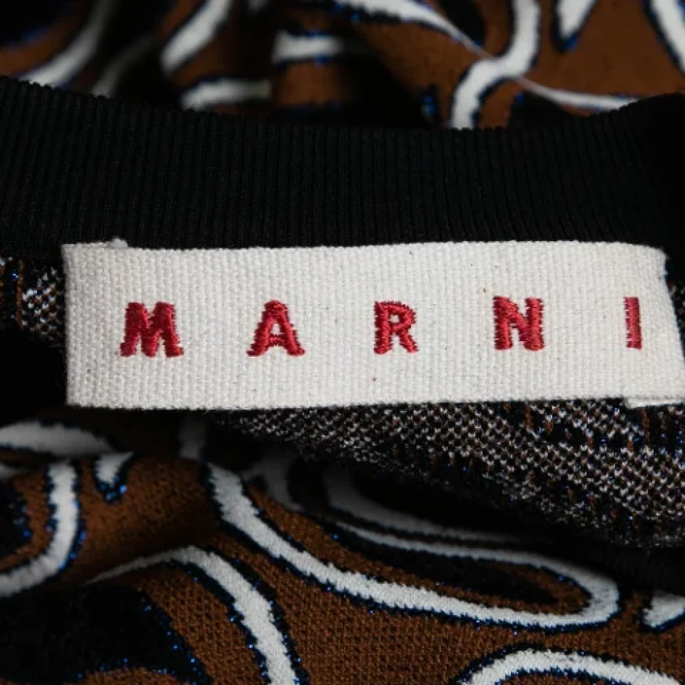 Marni Pre-owned Knit dresses Brown Dames