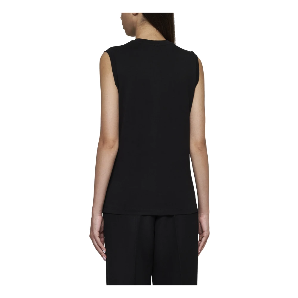 TotêMe Zwarte Mouwloze Top Met Ronde Hals Black Dames
