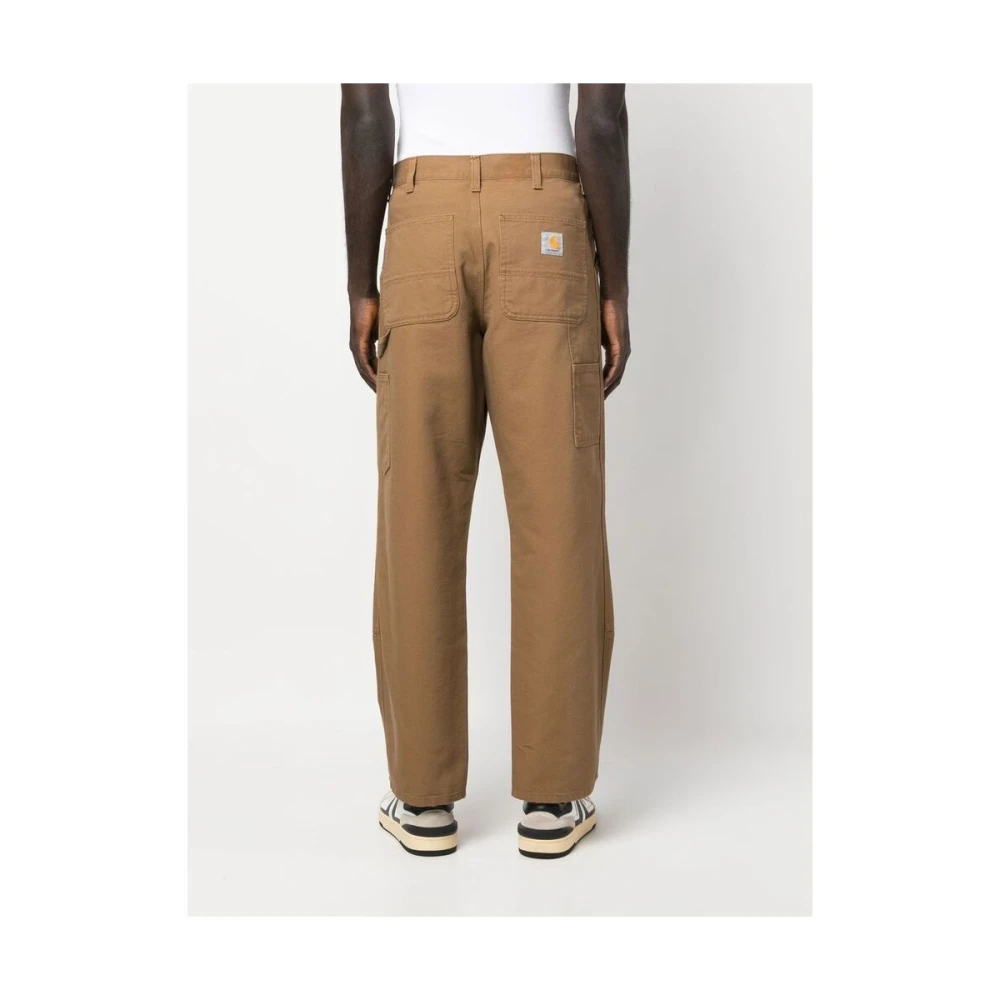 Carhartt WIP Karamelbruine Straight Leg Broek Brown Heren