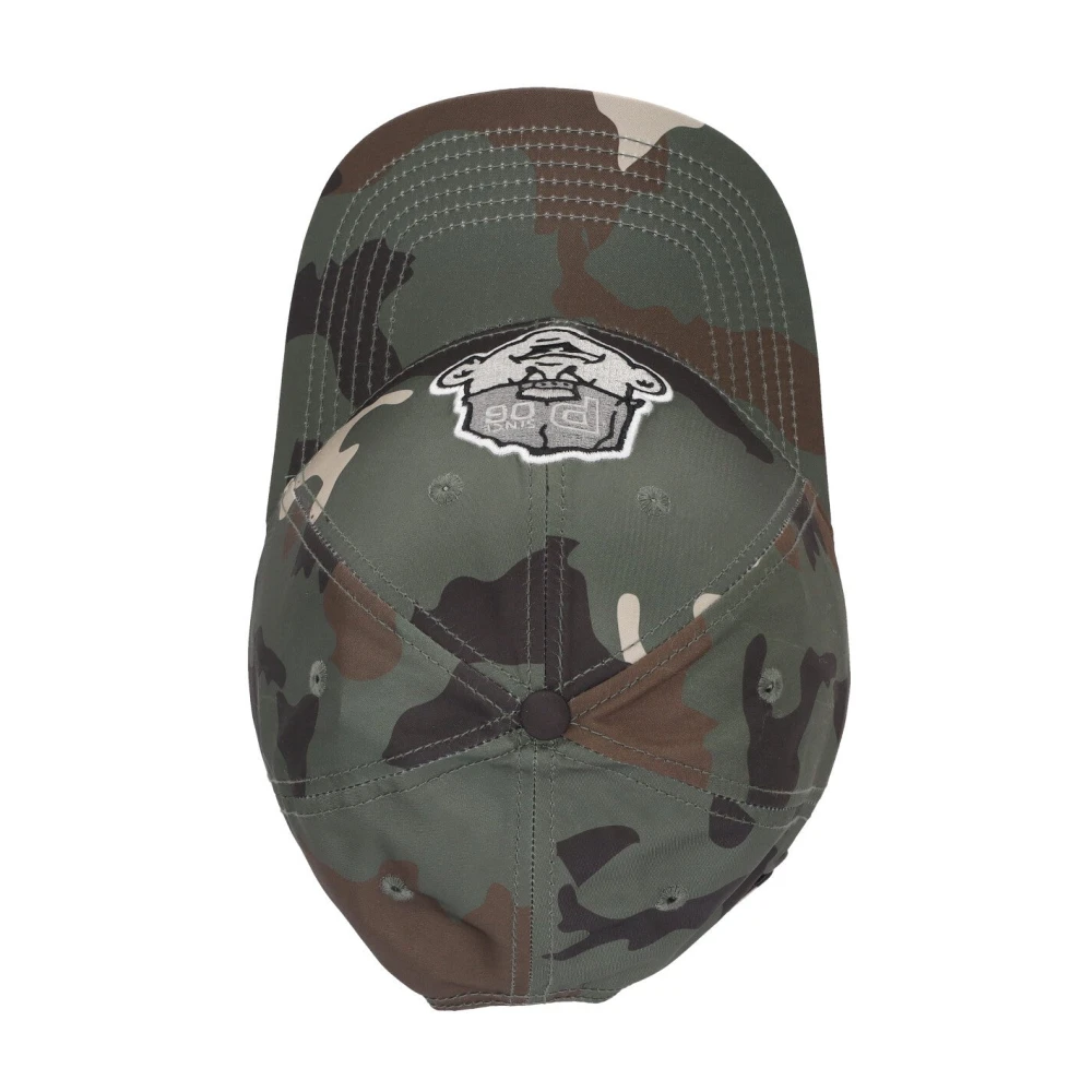Propaganda Camo Baseball Cap Gebogen Klep Geborduurd Multicolor Heren