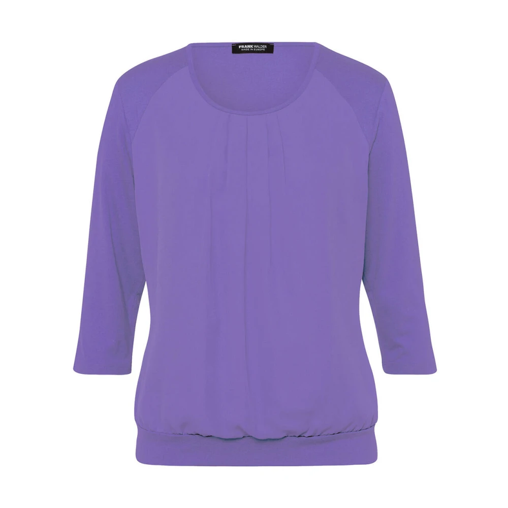 Frank Walder Lange Mouw Blouse Shirt Purple Dames