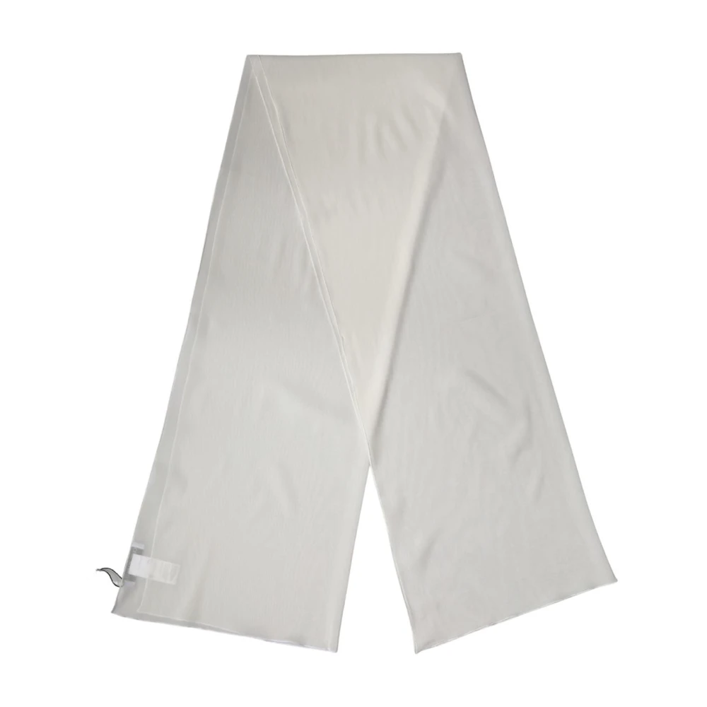 Dolce & Gabbana Women's White Silk Scarves, One Size, Silk Neck Wrap Shawl Stole
