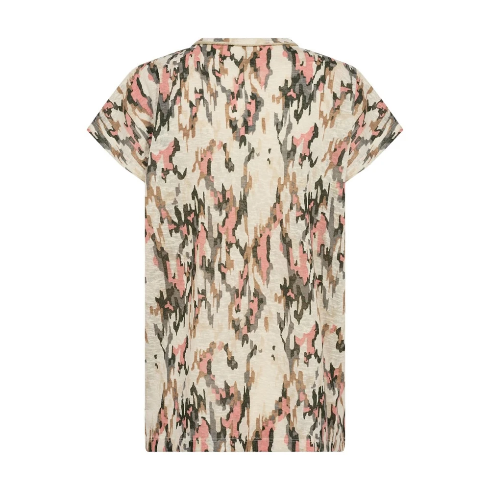 Soyaconcept Abstract Print Shirt in Perzik Multicolor Dames