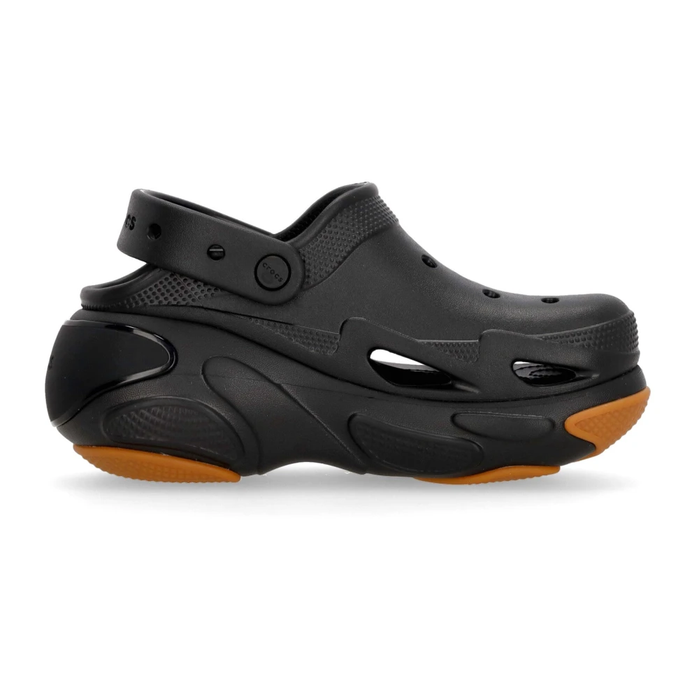 Crocs Black Clogs, Unisex, 3 Uk, Bubble Crush Clog /Gum