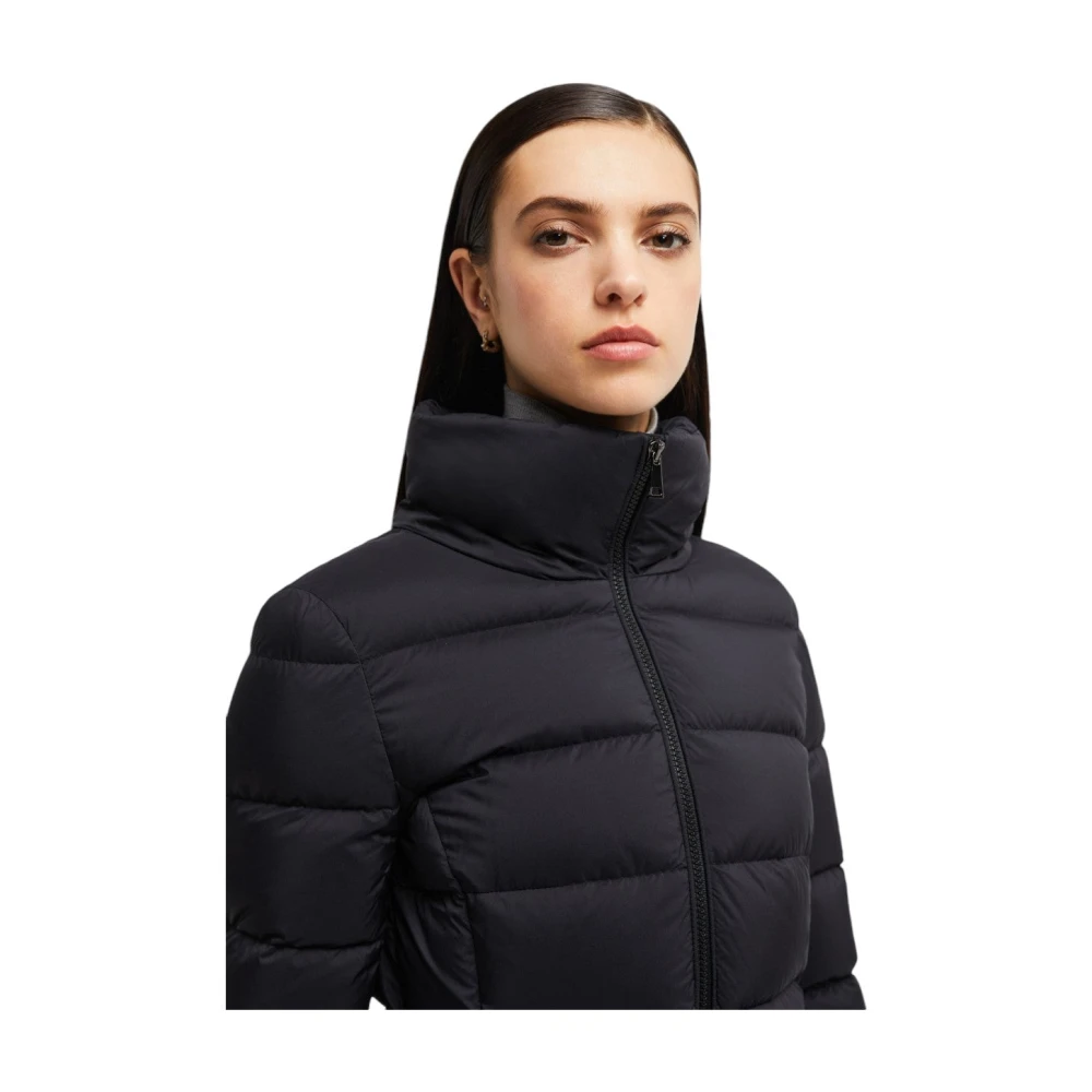 Moncler Lange Donsjas Black Dames