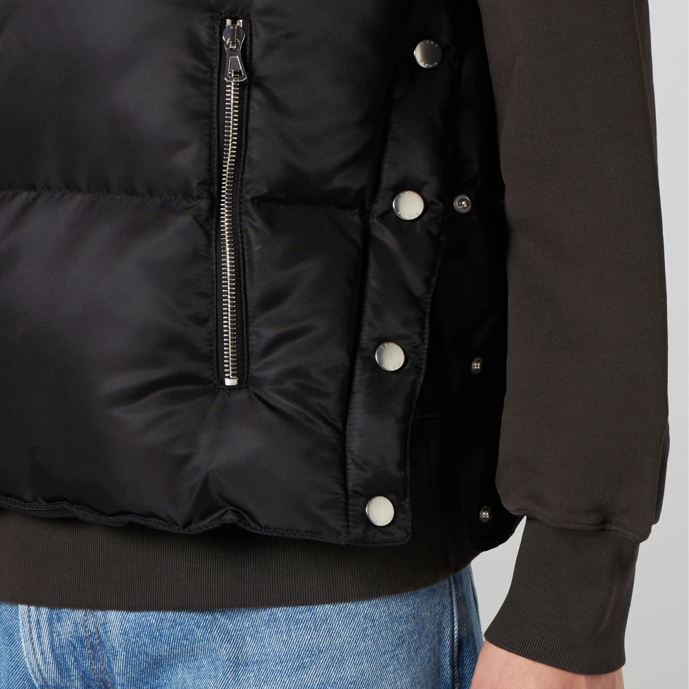 1989 Studio Stijlvolle Puffer Vest Jas Black Heren