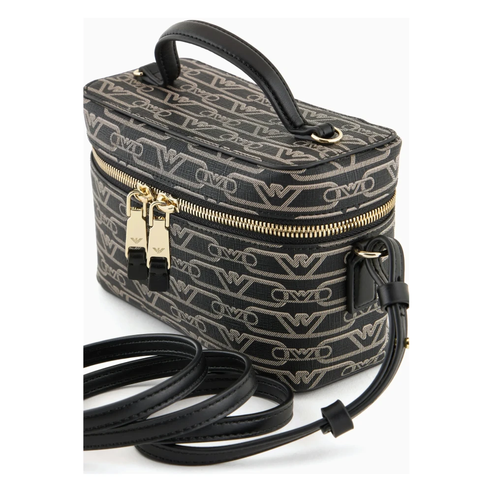 Emporio Armani Grafische Logo Zwarte Persoonlijke Accessoires Tas Black Dames