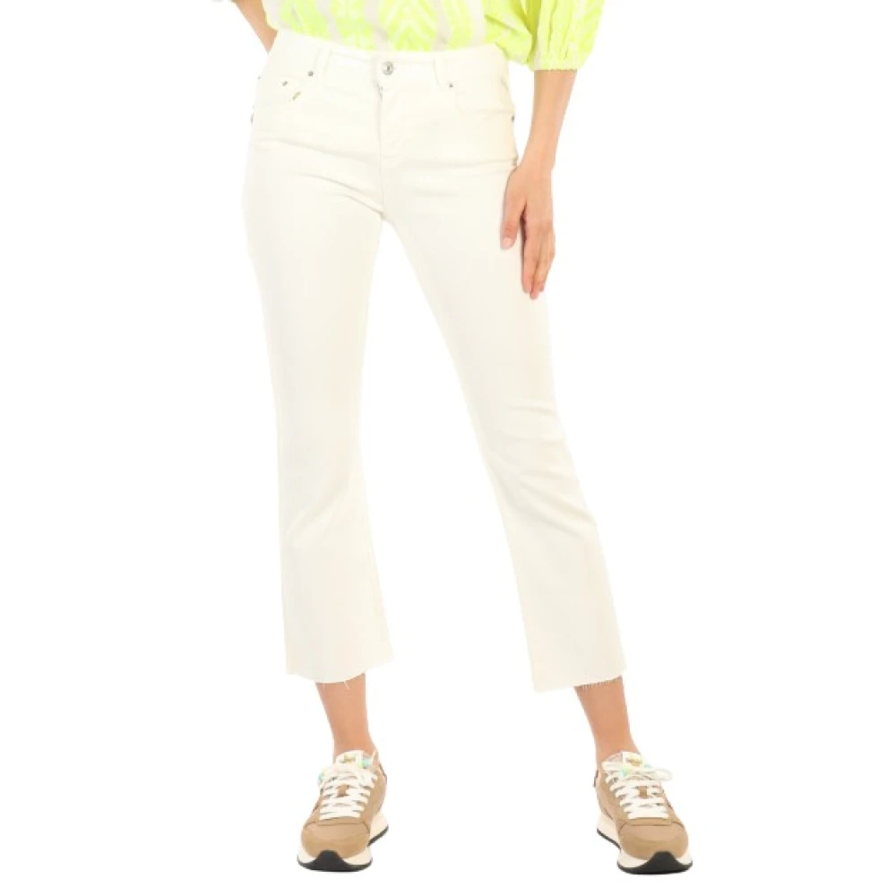 Replay Cropped Jeans White Dames