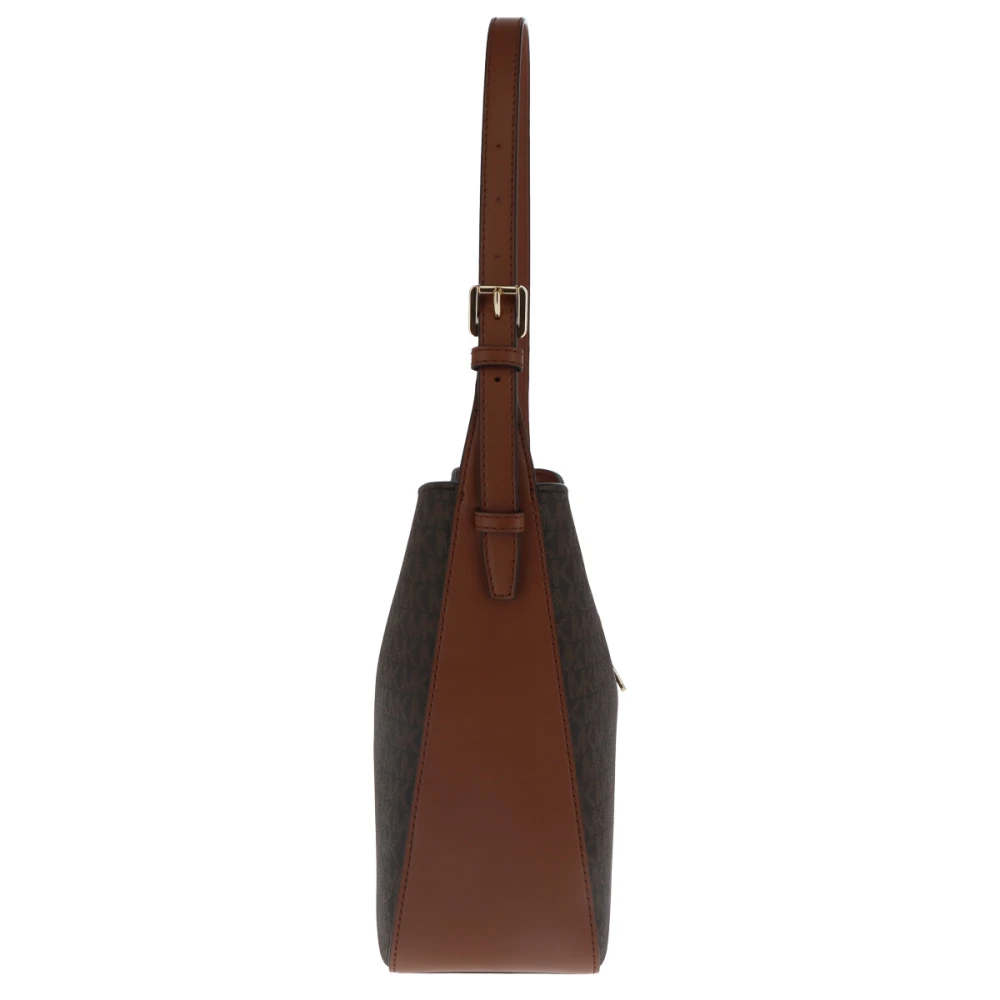 Michael Kors Gewatteerde leren schoudertas Brown Dames