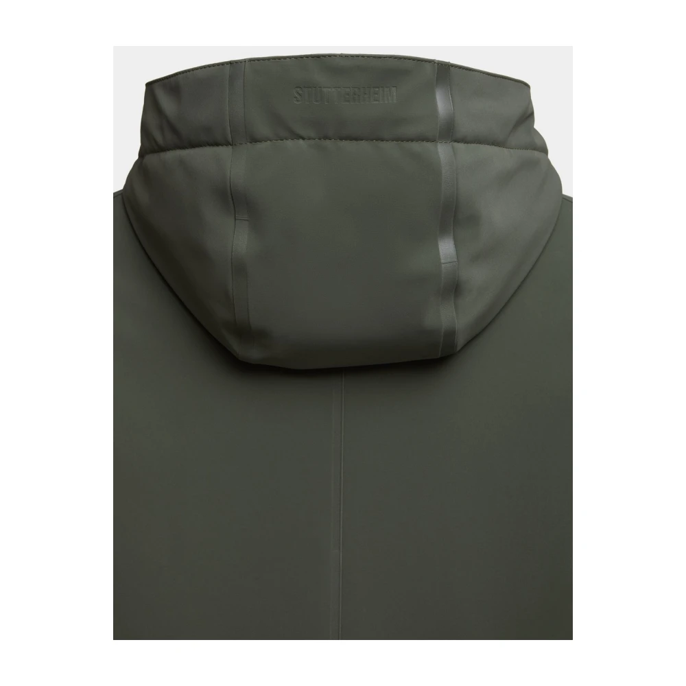 Stutterheim Winter Regenjas Mat Lang Jack Green Dames