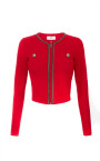 cardigan-rouge-avec-chaine-argentee