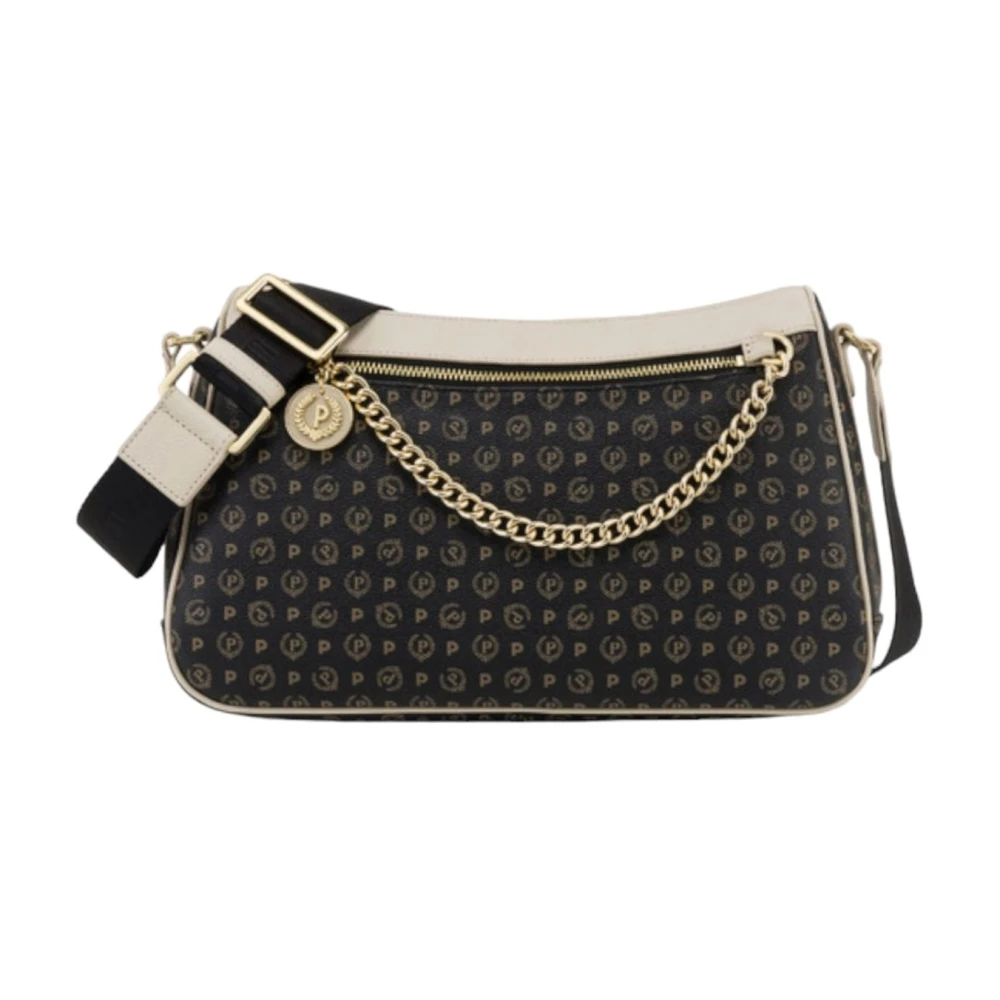 Pollini Heritage Schoudertas voor Vrouwen Black Dames