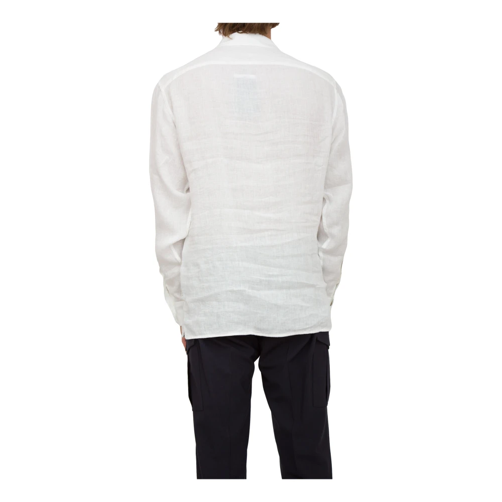 Paolo Pecora Witte Stof Shirt White Heren