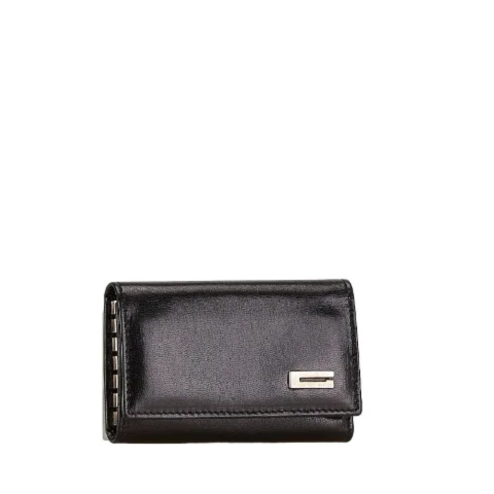 Gucci Vintage Pre-owned Leather key-holders Black Dames