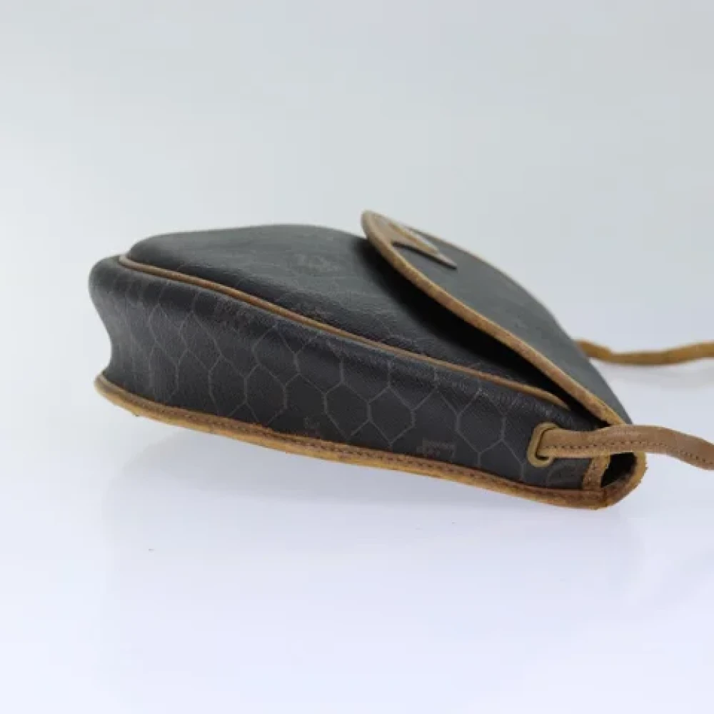 Dior Vintage Pre-owned Leather shoulder-bags Brown Dames