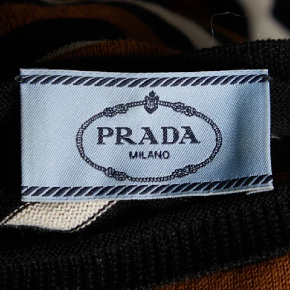 Prada Vintage Pre-owned Fabric tops Brown Dames