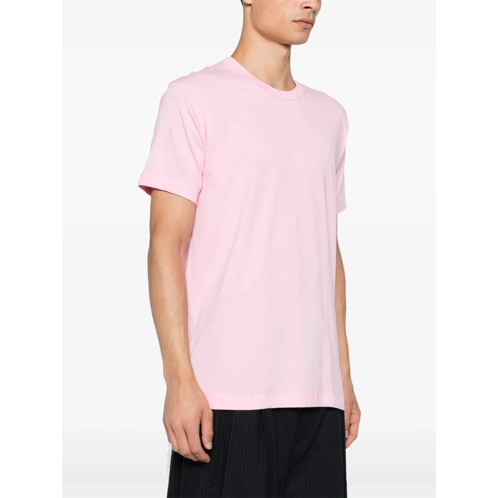 Comme des Garçons Rose Logo Print Tee Pink Heren