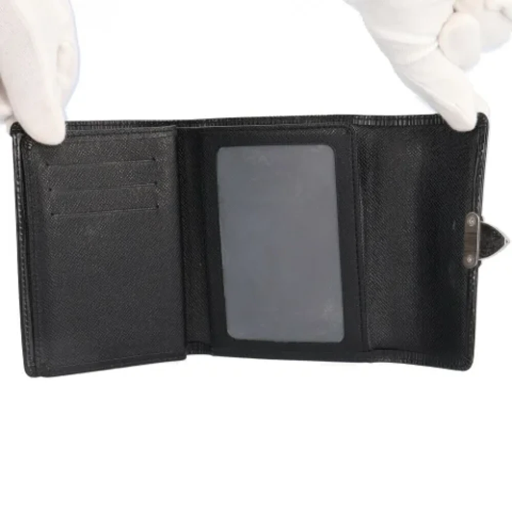 Louis Vuitton Vintage Pre-owned Leather wallets Black Heren