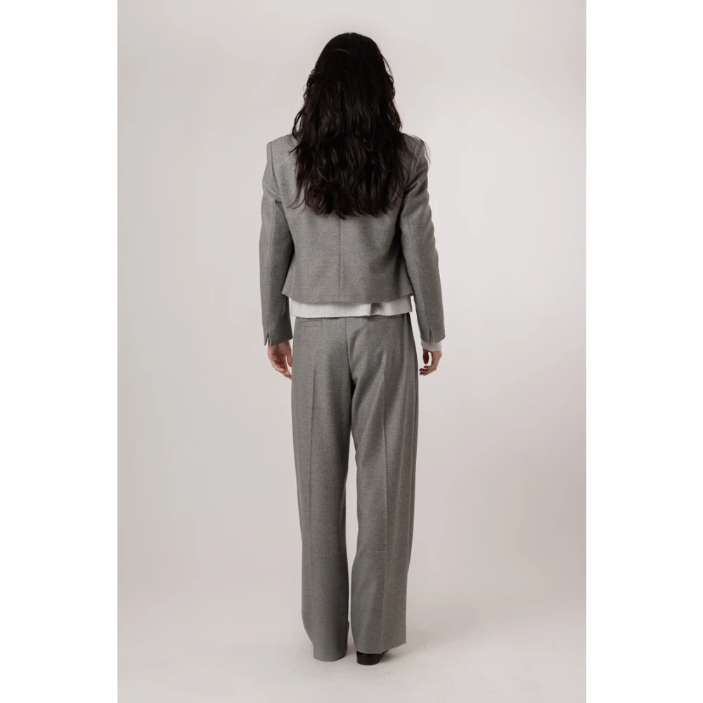 Windsor Geknipte Wollen Blazer Middengrijs Gray Dames