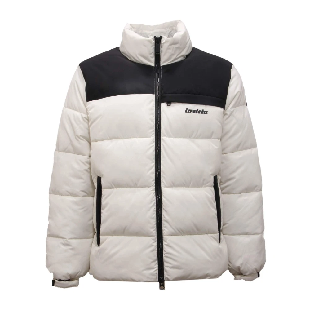 Invicta Men's White Padded Jacket /Black Elasticized Hem - Winter Jackets - S - Jackets