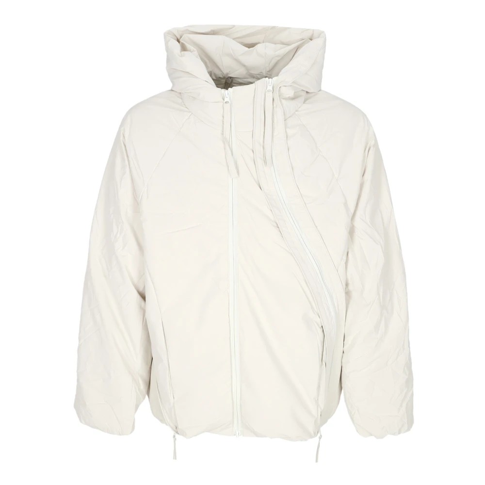 Acupuncture Witte Puffer Hoge Kraag Donsjas White Heren