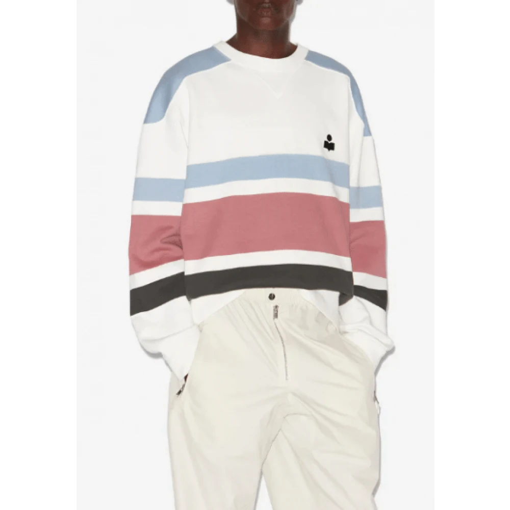 Isabel marant Gestreepte Logo Sweatshirt Multicolor Heren