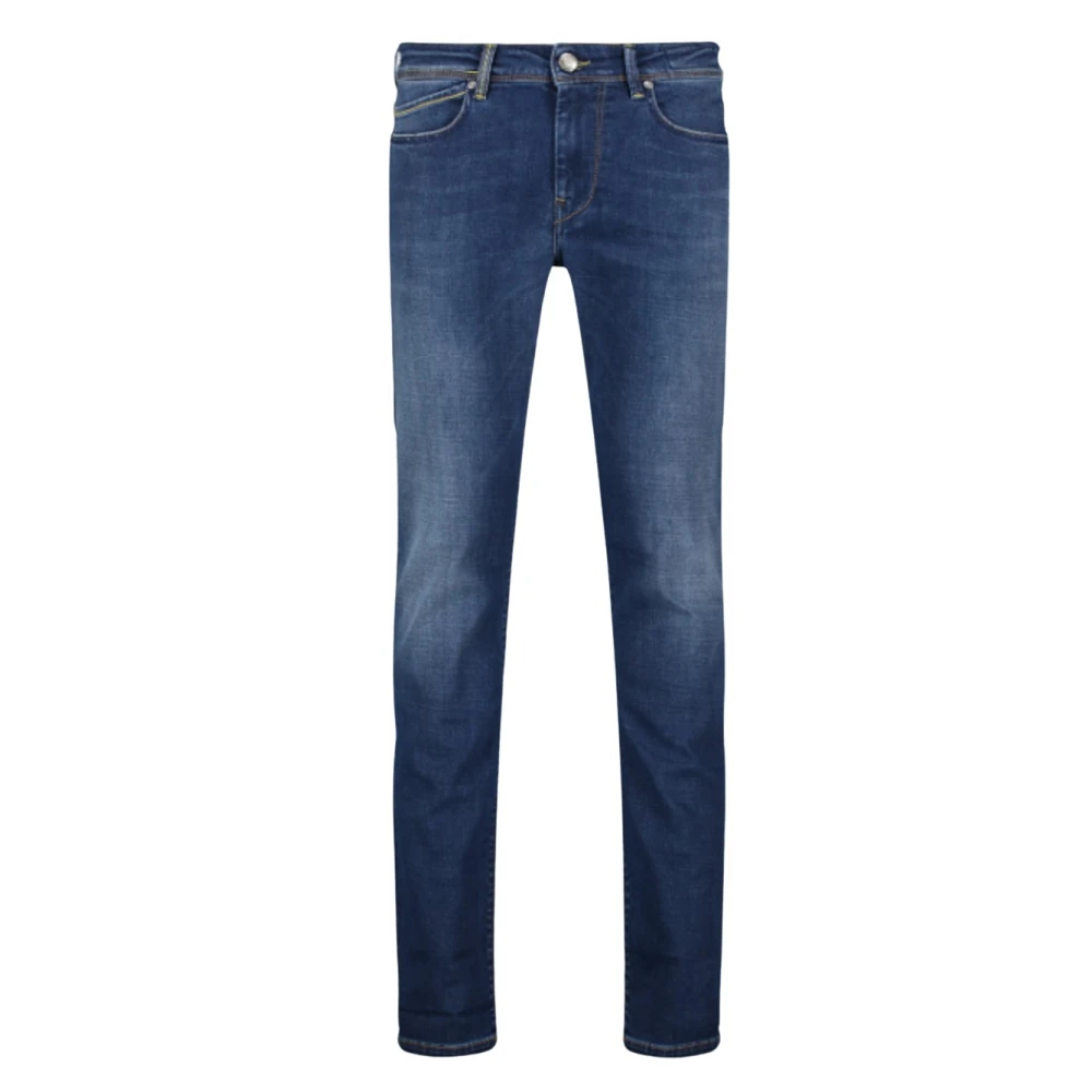 Re-Hash Blauwe Slim Fit Ritszak Jeans Blue Heren