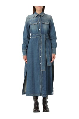 robe-midi-bleue-chic-avec-style