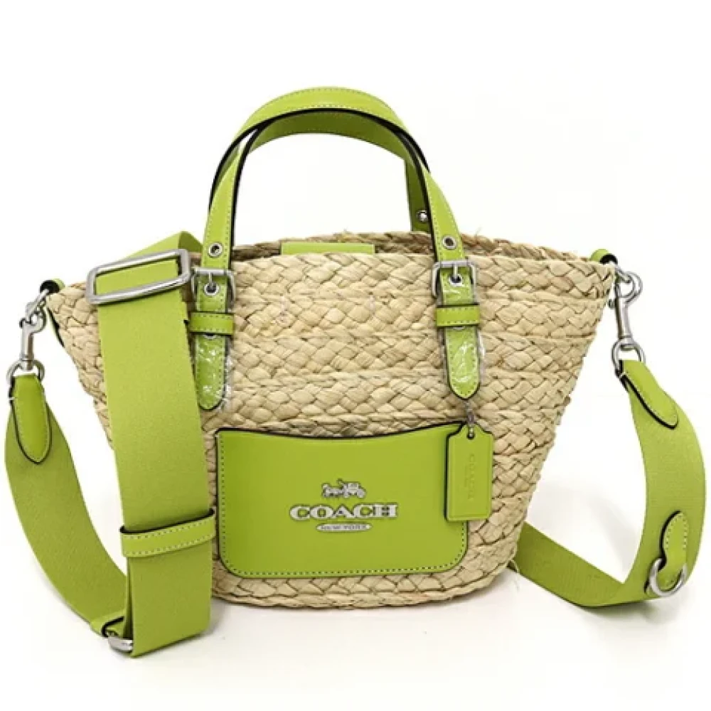 Coach Pre-owned Leather handbags Green Dames