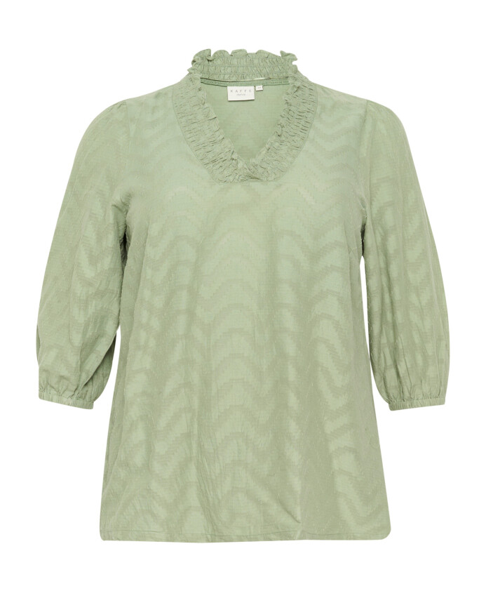 green-floral-blouse