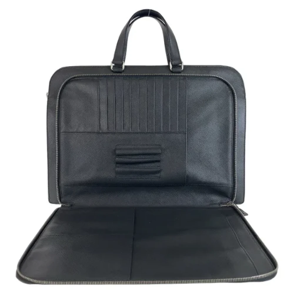 Prada Vintage Pre-owned Leather prada-bags Gray Dames