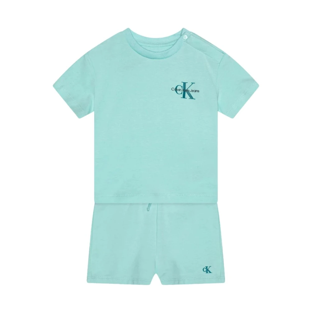 Calvin Klein Unisex Blue Monogram Logo Set