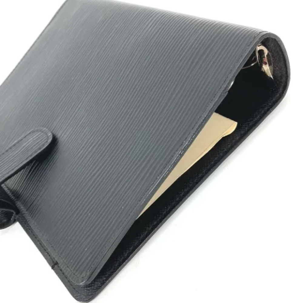 Louis Vuitton Vintage Pre-owned Leather home-office Black Dames