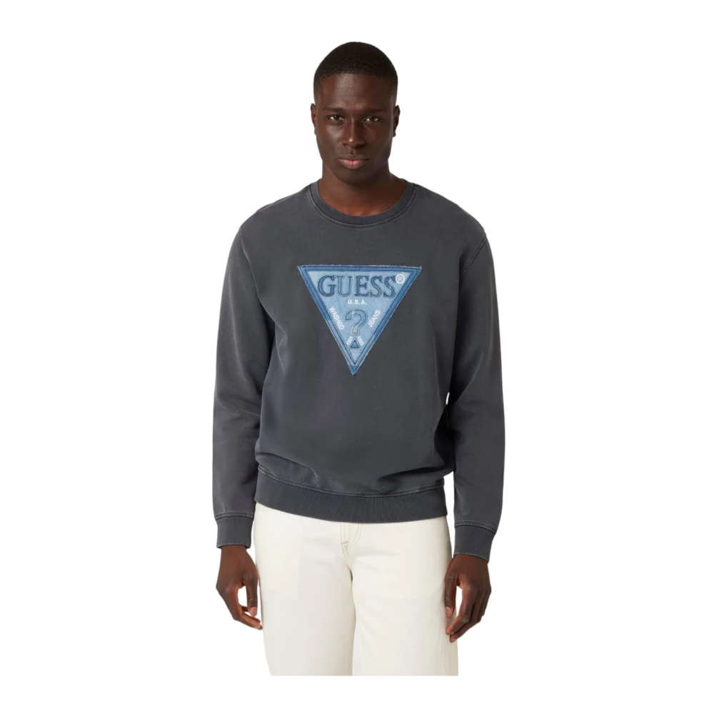 Guess Crewneck Sweatshirt Gray Heren