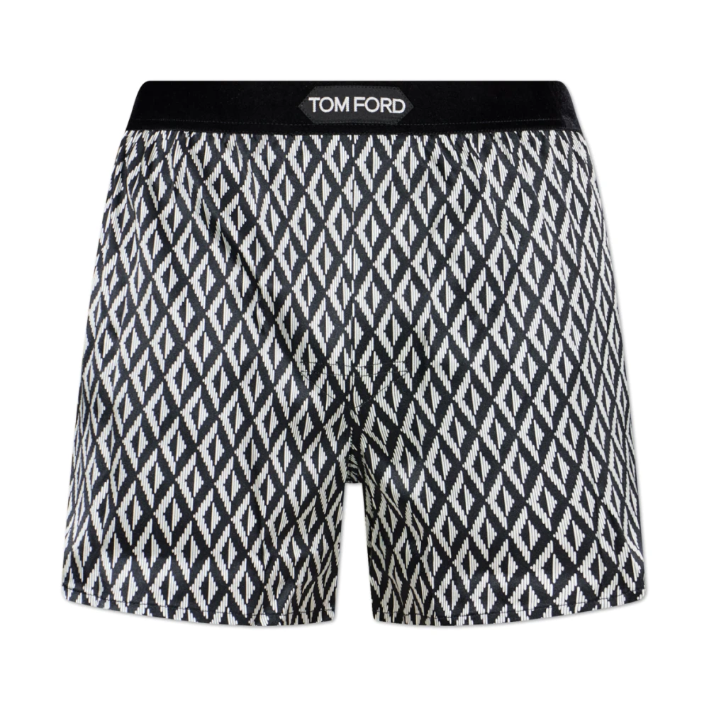 Tom Ford Mannelijk Zwart Ondergoed Heren, Xs, Satijn, Zijden Boxershorts